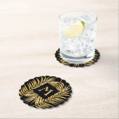 Glitter Palm Fronds Kartonnen Onderzetters (Insitu)