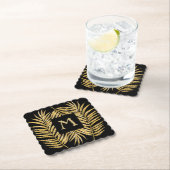 Glitter Palm Fronds Kartonnen Onderzetters (Insitu)