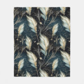 Glitter Pampas Gras Fleece Deken (Voorkant)