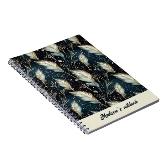 Glitter Pampas Gras Notitieboek (Rechterzijde)