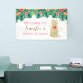 Glitter Pananas Tropisch Vrijgezellenfeest Spandoek (Beurs)