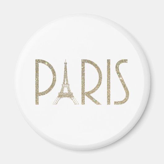 Glitter PARIS Magnet (Voorkant)