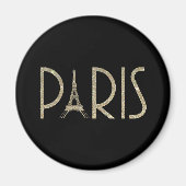 Glitter PARIS Magnet (Voorkant)