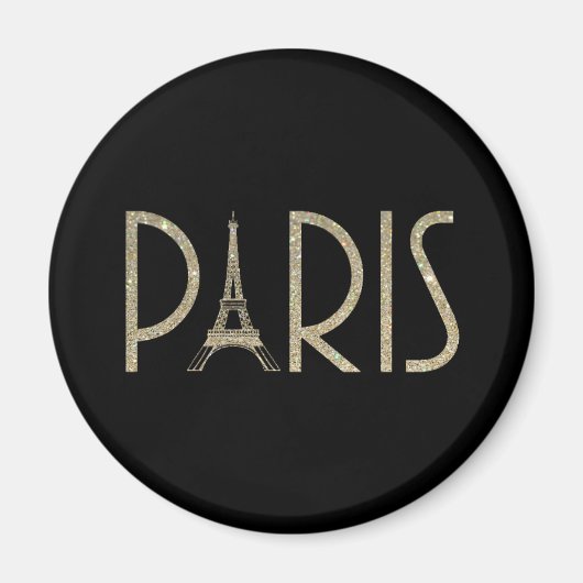 Glitter PARIS Magnet (Voorkant)