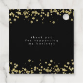 Glitter party roos en goud bedankt bedankjes labels (Achterkant)