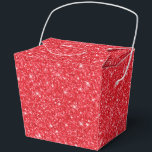 Glitter Party Treat Box Bedankdoosjes<br><div class="desc">Party gunst box wordt getoond met een feestelijke rode kleur faux glitter print. Perfect voor het geven van cadeaus. Pas dit object aan of koop zoals het is. Tip: voeg gewoon je geweldige lekkernijen toe en voeg wat schattig lint toe. Gelicentieerd afdrukken</div>