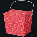 Glitter Party Treat Box Bedankdoosjes<br><div class="desc">Party gunst box wordt getoond met een feestelijke rode kleur faux glitter print. Perfect voor het geven van cadeaus. Pas dit object aan of koop zoals het is. Tip: voeg gewoon je geweldige lekkernijen toe en voeg wat schattig lint toe. Gelicentieerd afdrukken</div>