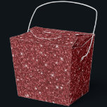 Glitter Party Treat Box Bedankdoosjes<br><div class="desc">Party gunst box wordt getoond met een feestelijke wijnkleur faux glitter print. Perfect voor het geven van cadeaus. Pas dit object aan of koop zoals het is. Tip: voeg gewoon je geweldige lekkernijen toe en voeg wat schattig lint toe. Gelicentieerd afdrukken</div>