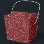 Glitter Party Treat Box Bedankdoosjes<br><div class="desc">Party gunst box wordt getoond met een feestelijke wijnkleur faux glitter print. Perfect voor het geven van cadeaus. Pas dit object aan of koop zoals het is. Tip: voeg gewoon je geweldige lekkernijen toe en voeg wat schattig lint toe. Gelicentieerd afdrukken</div>