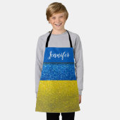 Glitter Party Ukraine Chef Baker Artist Ukraine Schort (Gedragen)