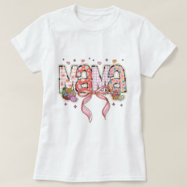 Glitter Pasen Mama Coquette T-shirt