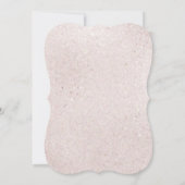 Glitter Pastel Floral Unicorn Birthday Uitnodiging (Achterkant)