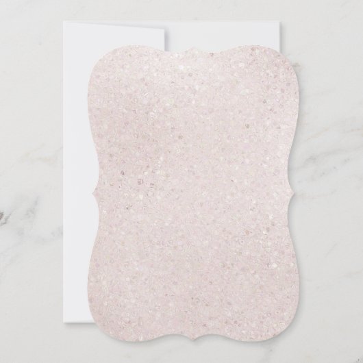 Glitter Pastel Floral Unicorn Birthday Uitnodiging (Achterkant)