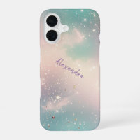 Glitter Pastel Melkweg Stelsel Aangepaste Naam