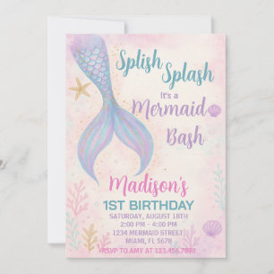 Glitter Pastel Ocean Theme Kaart