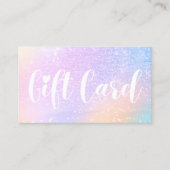 Glitter Pastel Rainbow Store Gift Kaarten Visitekaartje (Voorkant)