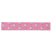 Glitter Pastle Pink Unicorn Long Table Runner Lange Tafelloper (Horizontaal)