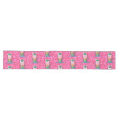Glitter Pastle Pink Unicorn Long Table Runner Lange Tafelloper (Horizontaal)