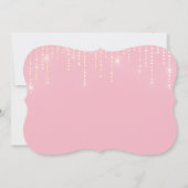 Glitter patroon blanco uitnodiging (Voorkant)