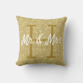 Glitter Pattern Monogram Cushion Kussen (Voorkant)