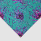 Glitter Pauwveer Serie Design 12 Tissuepapier (Detail)