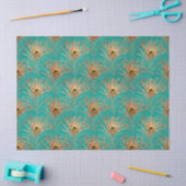 Glitter Pauwveer Serie Design 2 Tissuepapier (Craft)