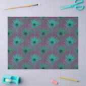 Glitter Pauwveer Serie Design 6 Tissuepapier (Craft)