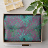 Glitter Pauwveer Serie Design 6 Tissuepapier (Geschenk)