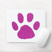 Glitter pawprint muispad muismat (Met muis)