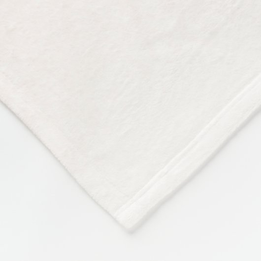 Glitter Peach Roos Gold Monogram Fleece Deken (Hoek)