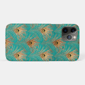 Glitter Peacock Feathers Patroon Case-Mate iPhone Case (Achterkant (horizontaal))