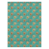 Glitter Peacock Feathers Patroon Tafelkleed (Voorkant)