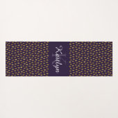 Glitter-penseelstreken van Paars Yogamat (Achterkant (horizontaal))