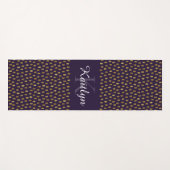 Glitter-penseelstreken van Paars Yogamat (Voorkant (horizontaal))