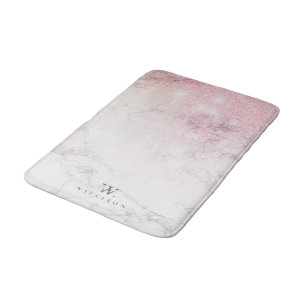 Glitter Personalized Marble Badmat