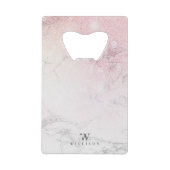 Glitter Personalized Marble Creditkaart Flessenopener (Voorkant)