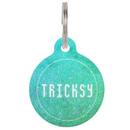 Glitter Personalized Nummer Huisdierpenning