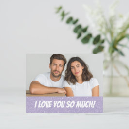 Glitter Persoonlijke Koppel Foto Valentijnkaart Briefkaart