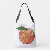 Glitter Perzik Crossbody Tas (Achterkant)