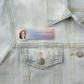 Glitter Photo Professional Custom Name Label Naamplaatje (In situ)