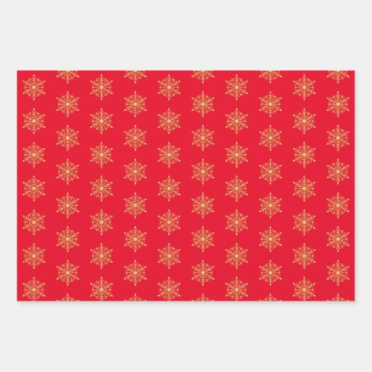 Glitter Pine Tree Reindeneeuwvlokken Festive Inpakpapier Vel (Voorkant 3)