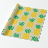 Glitter Pineappel Cadeaupapier (Uitgerold)