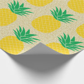 Glitter Pineappel Cadeaupapier (Hoek)