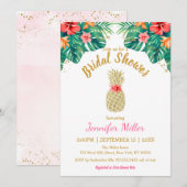 Glitter Pineappel Vrijgezellenfeest I Kaart (Voorkant / Achterkant)