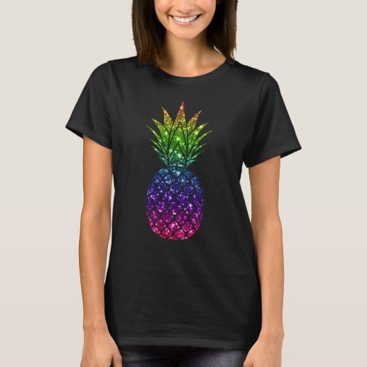 Glitter Pineapple T-shirt (Voorkant)