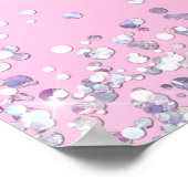 Glitter Pink 15th Birthday Party Poster (Hoek)