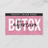 Glitter Pink Botox Filler Instruction Nadere Care Visitekaartje (Voorkant)