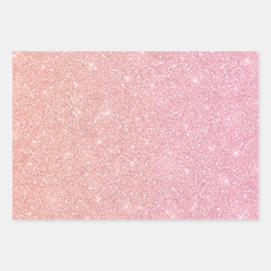 Glitter Pink Bunny Some Bunny is een 1e verjaardag Inpakpapier Vel (Voorkant 3)