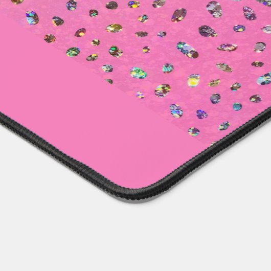 Glitter Pink Cheetah Print Bureaumat (Hoek)