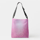 Glitter Pink Cheetah Print Crossbody Tas (Achterkant)